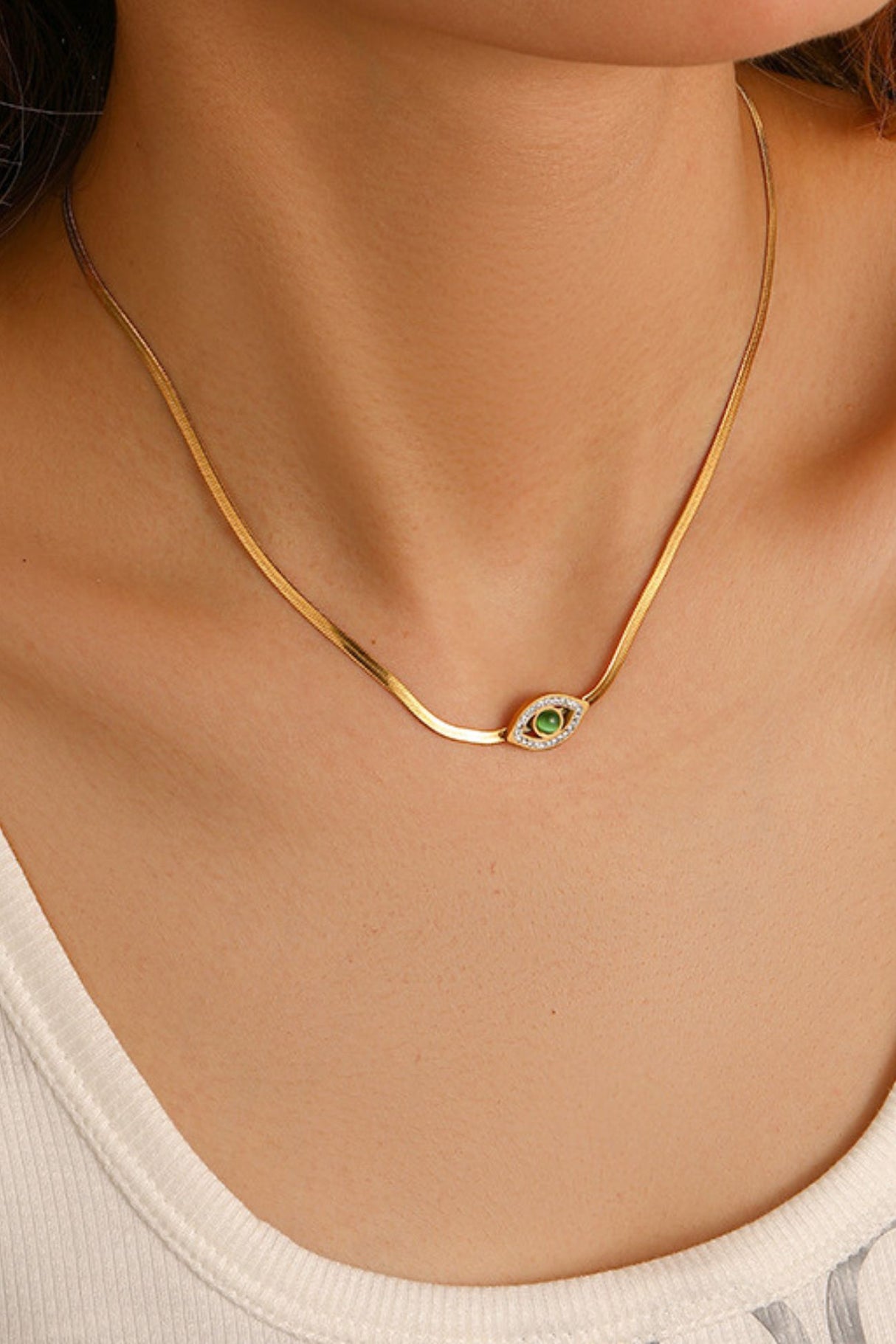 Demon's Eye Titanium Steel Necklace