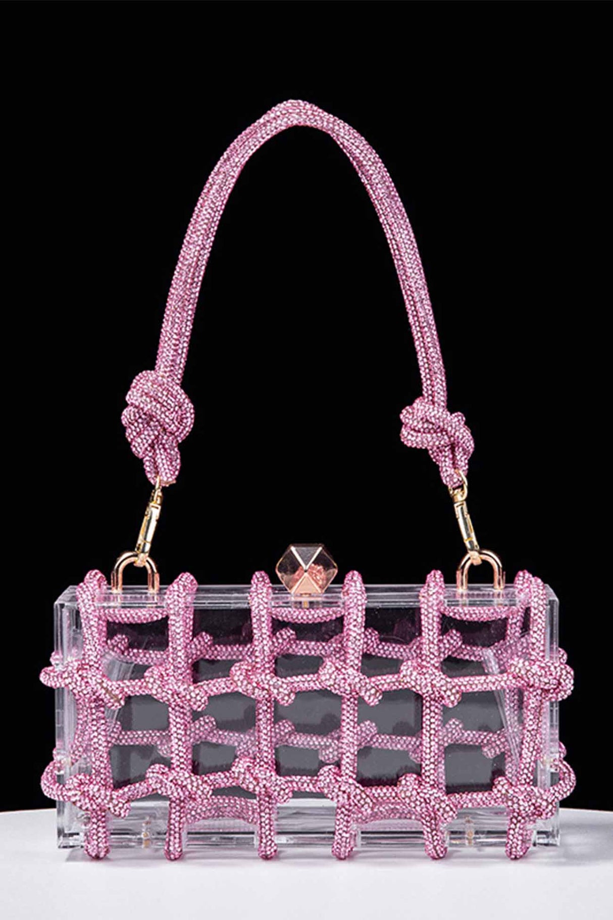 Rhinestone Clear Shoulder Bag