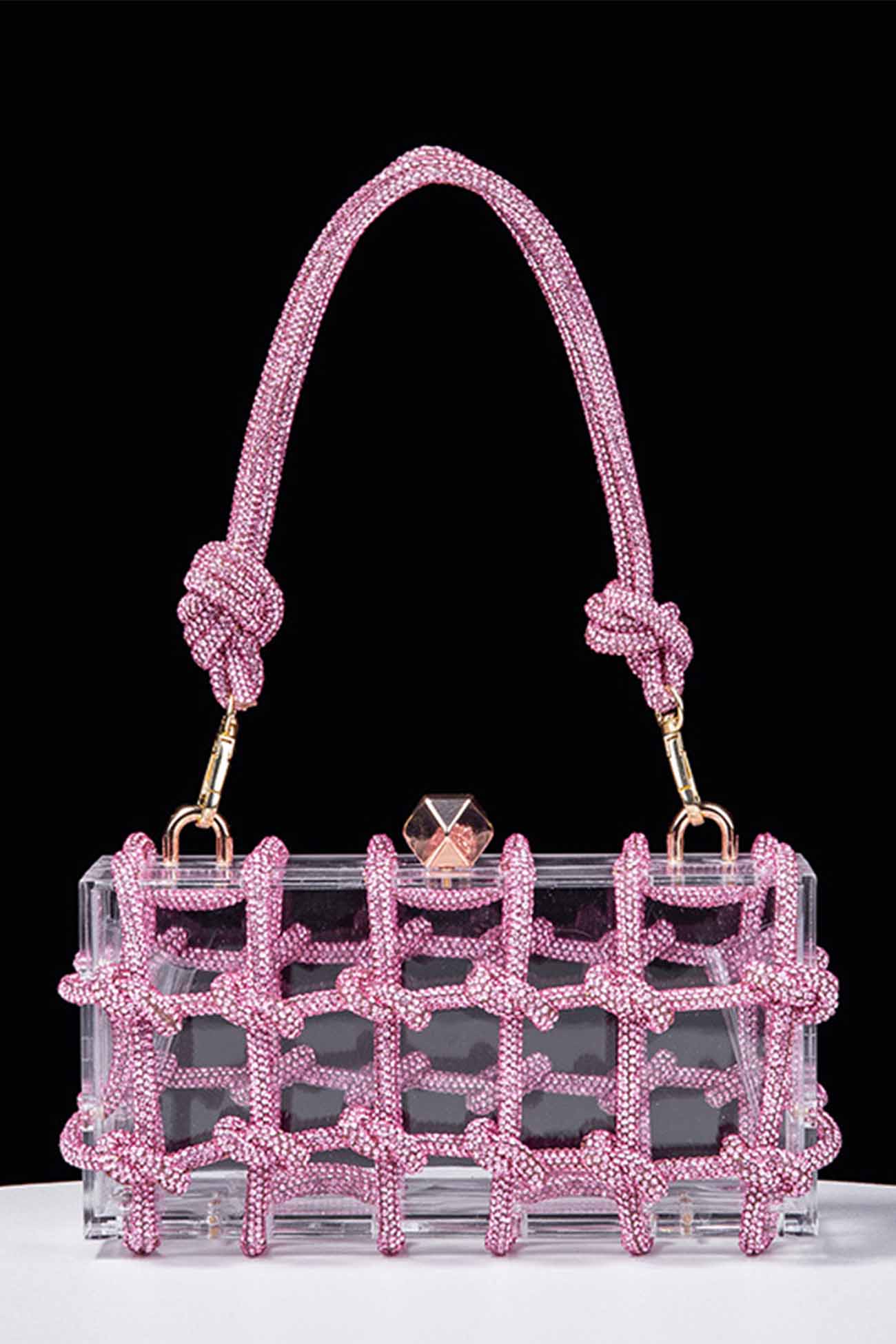 Rhinestone Clear Shoulder Bag