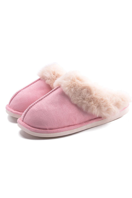 Solid Fuzzy House Slippers