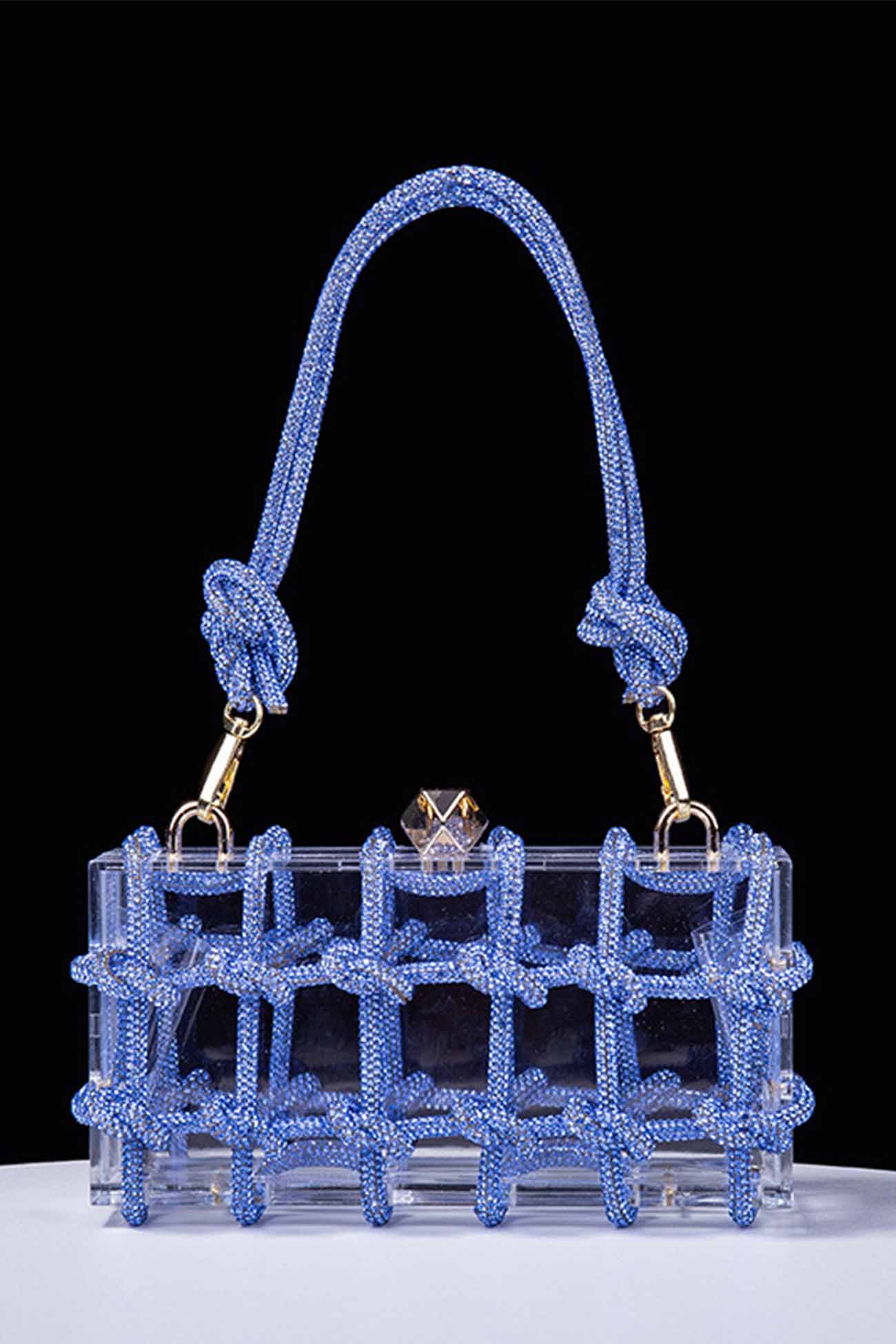 Rhinestone Clear Shoulder Bag