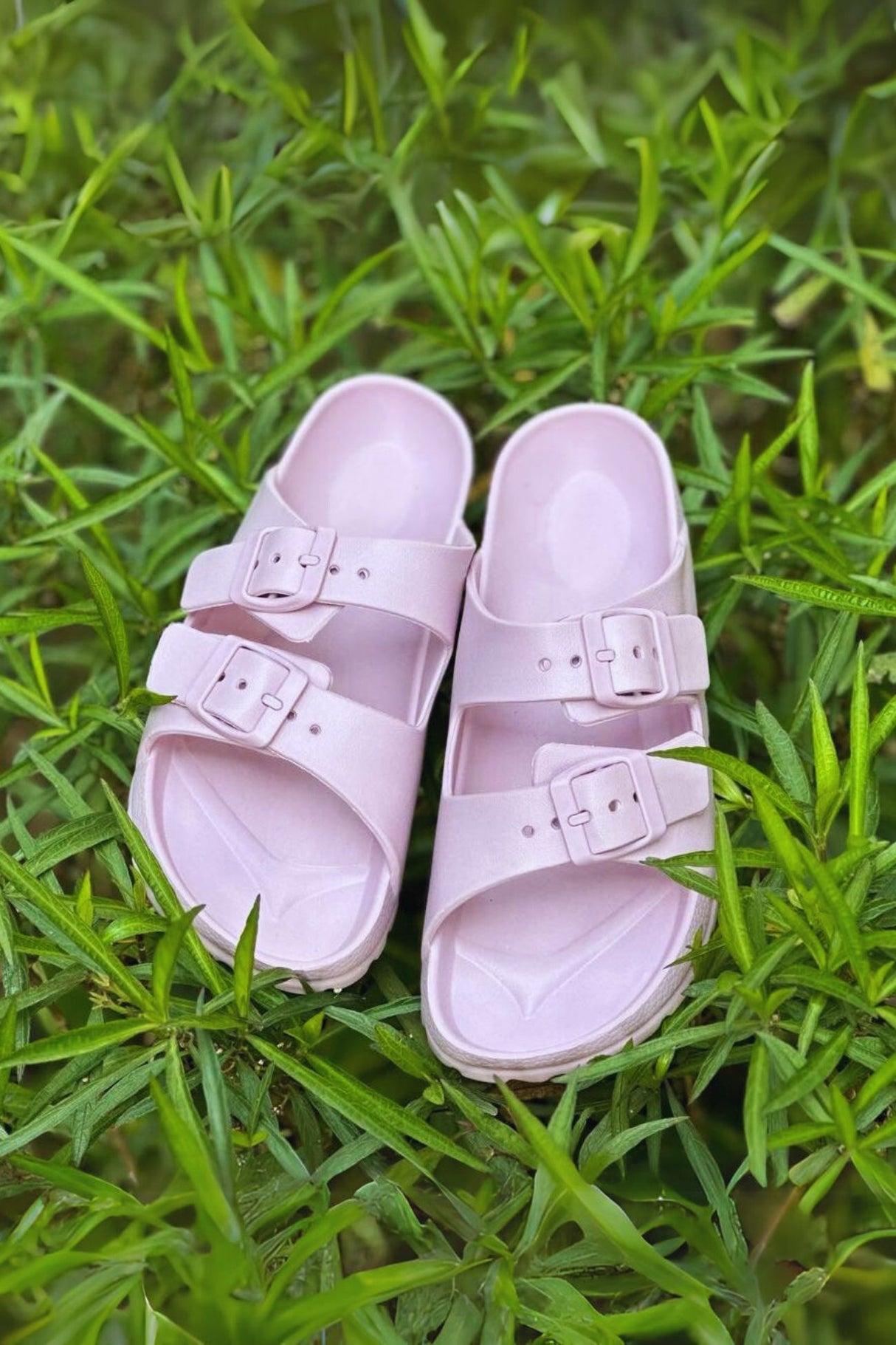 Solid Buckle EVA Sandals