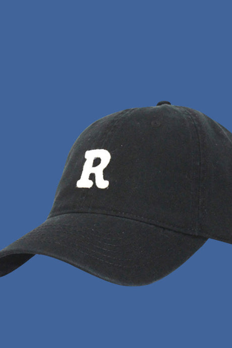Letter R Embroidered Baseball Cap
