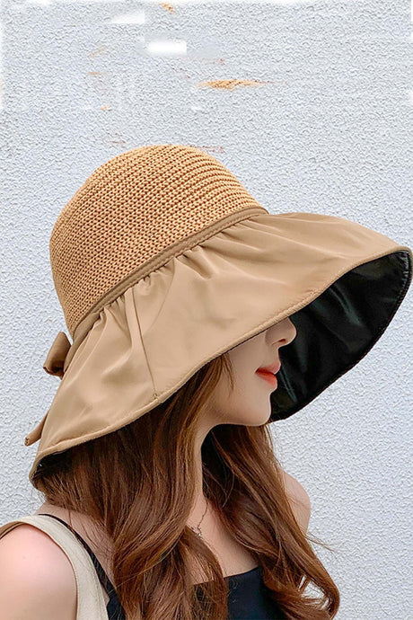 Bow Ties Wide Brim Sun Hat UPF50+