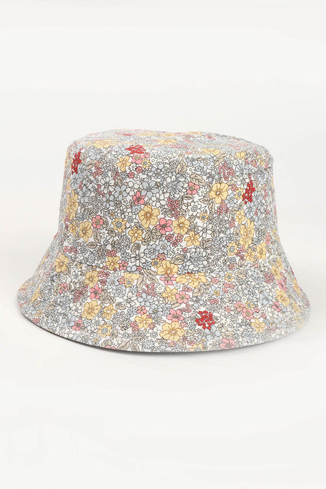 Daisy Print Reversible Bucket Hat