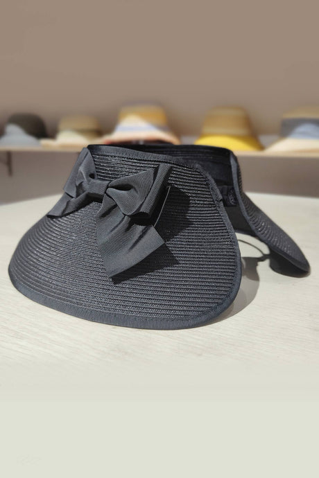 Foldable Bow Ties Straw Hat