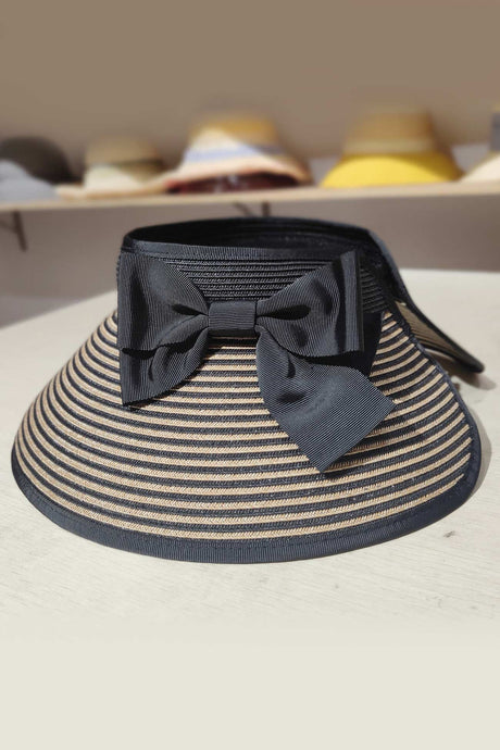 Foldable Bow Ties Straw Hat