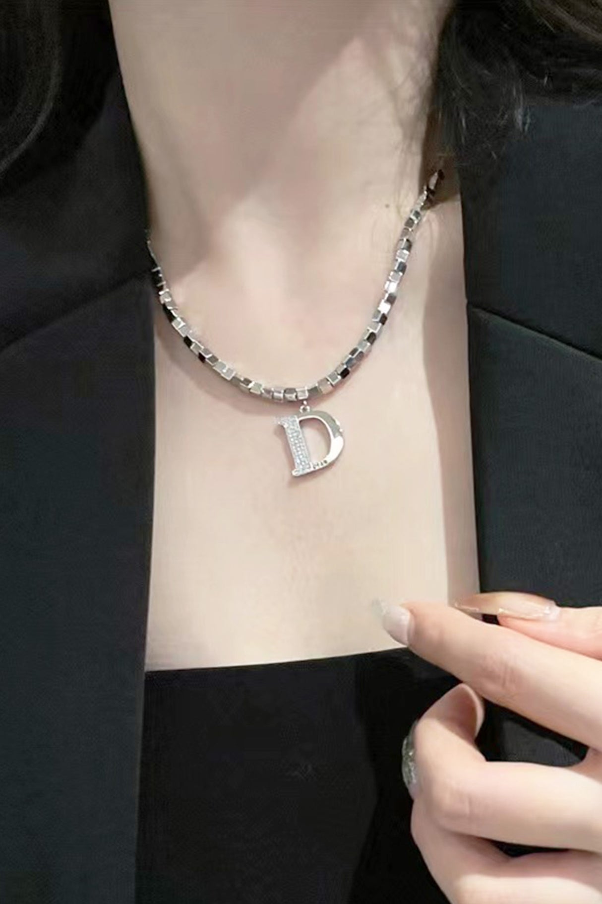 Gold Letter D Necklace