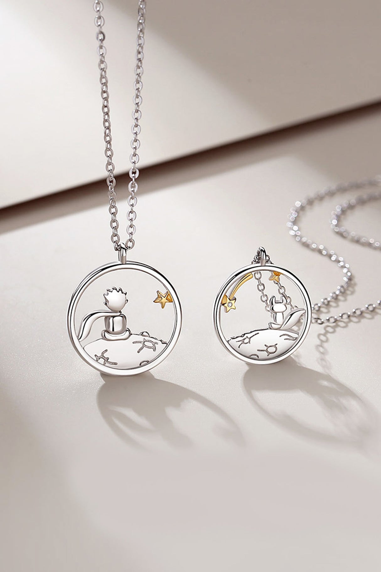 Little Prince & Little Fox Couple Necklace