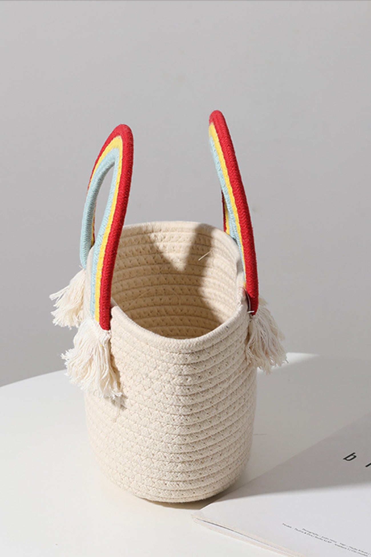 Rainbow Cloud Braided Handbag