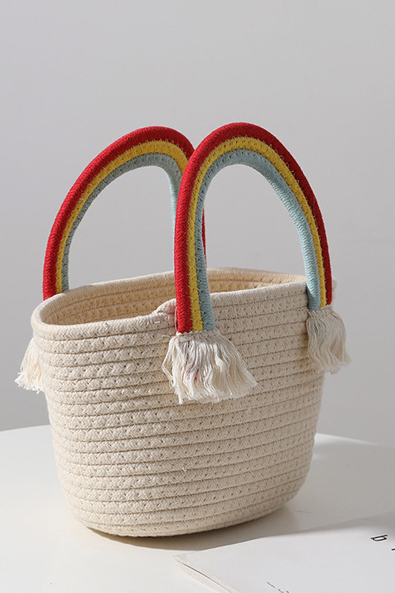 Rainbow Cloud Braided Handbag