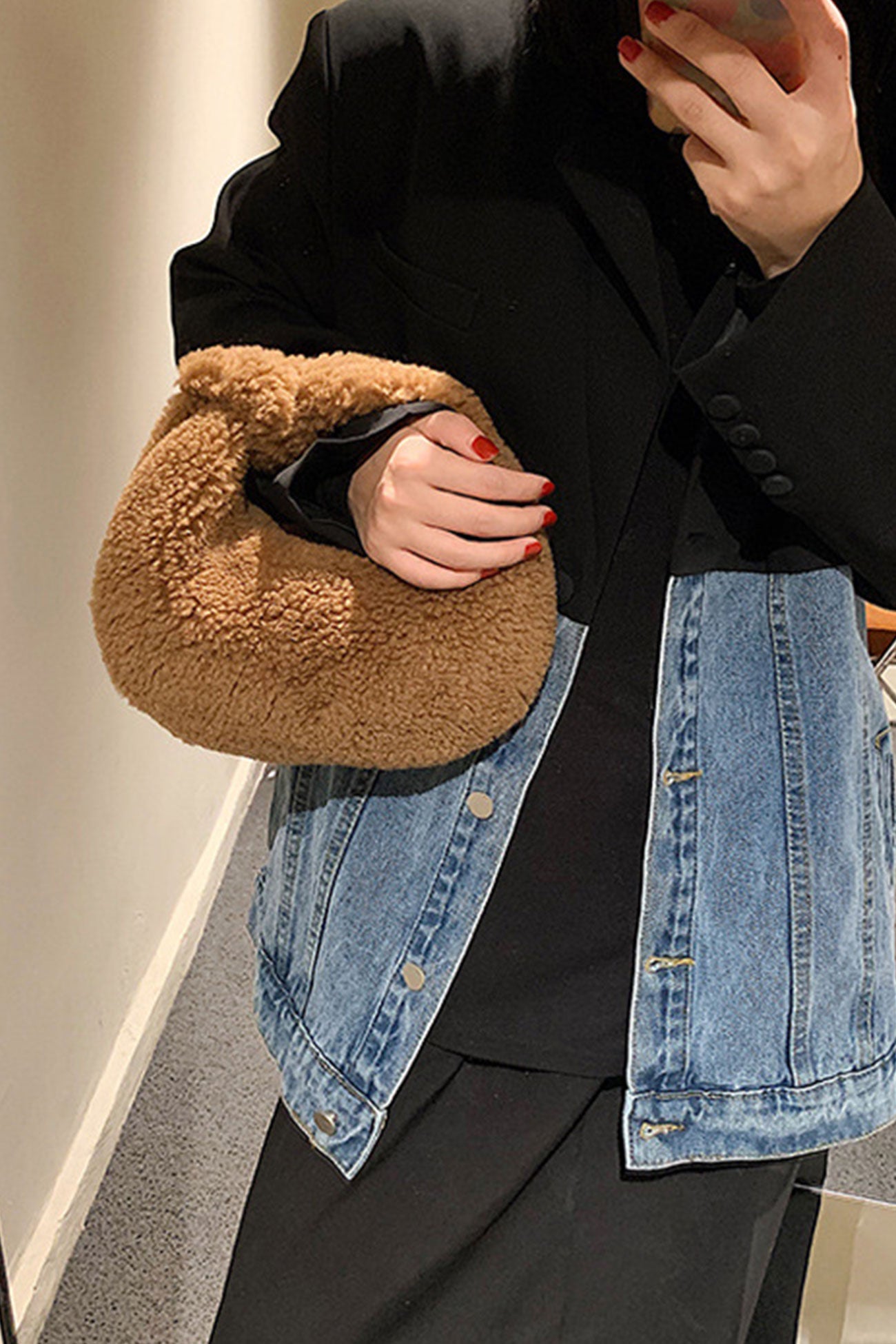 Cute Donuts Plush Handbag