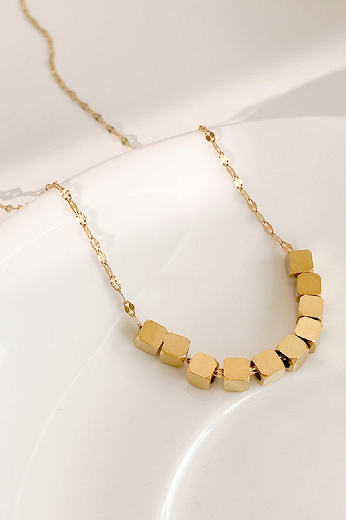 Small Square Minimalist Necklace