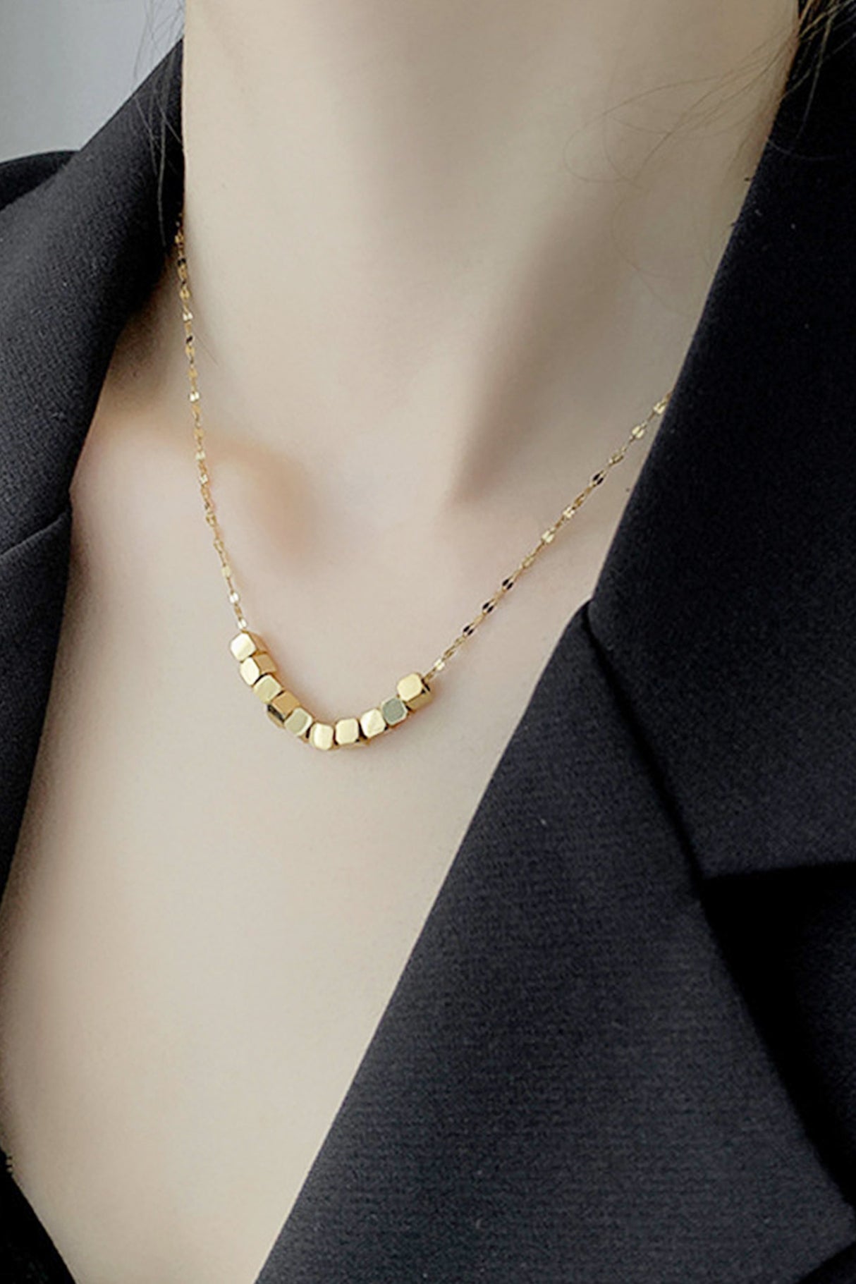 Small Square Minimalist Necklace