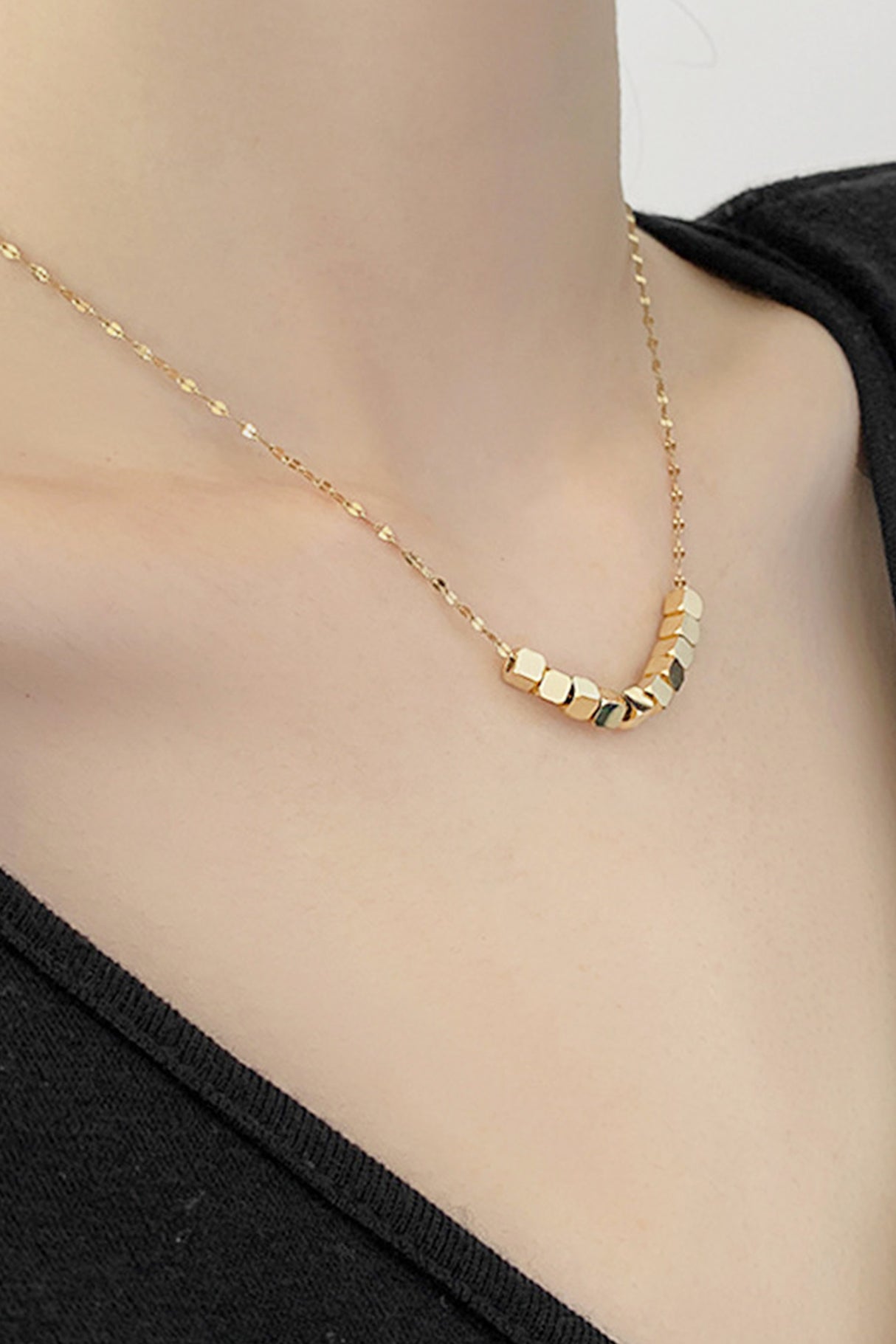 Small Square Minimalist Necklace