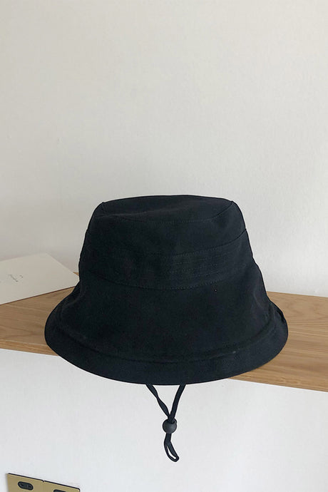 Solid Color Wide Brim Bucket Hat