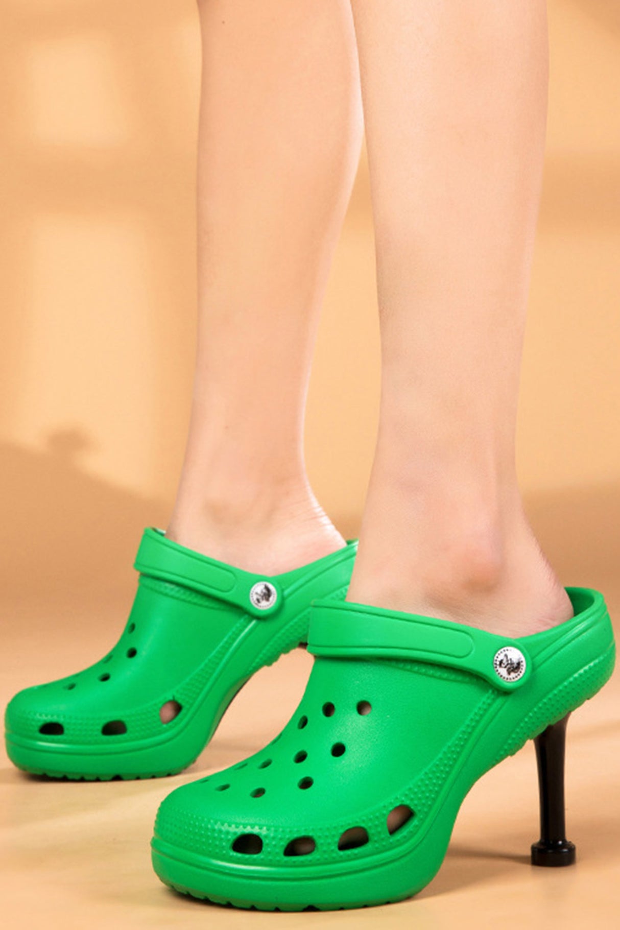 Solid Color High Heel Clog