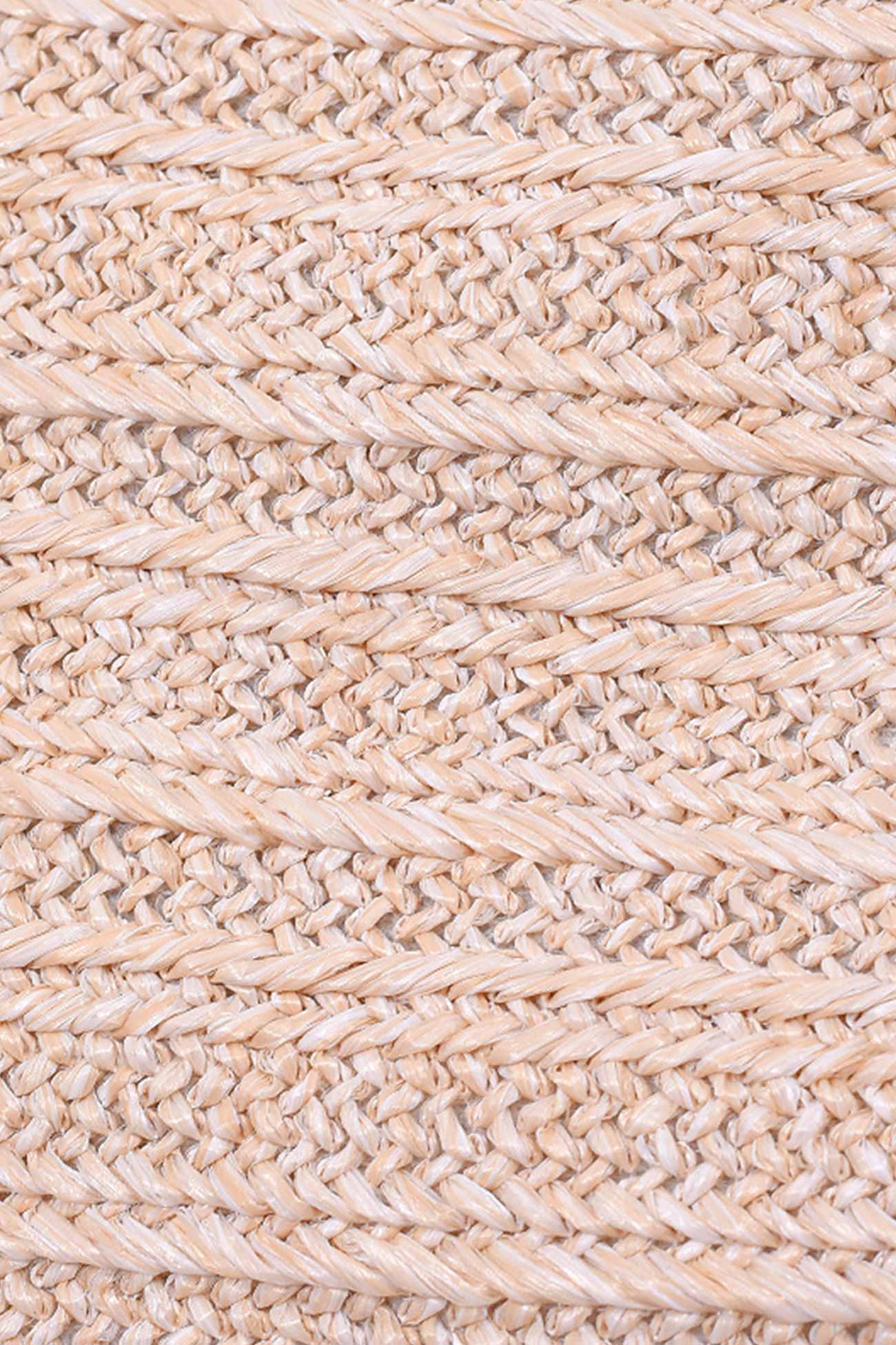 Solid Handmade Straw Crossbody Bag