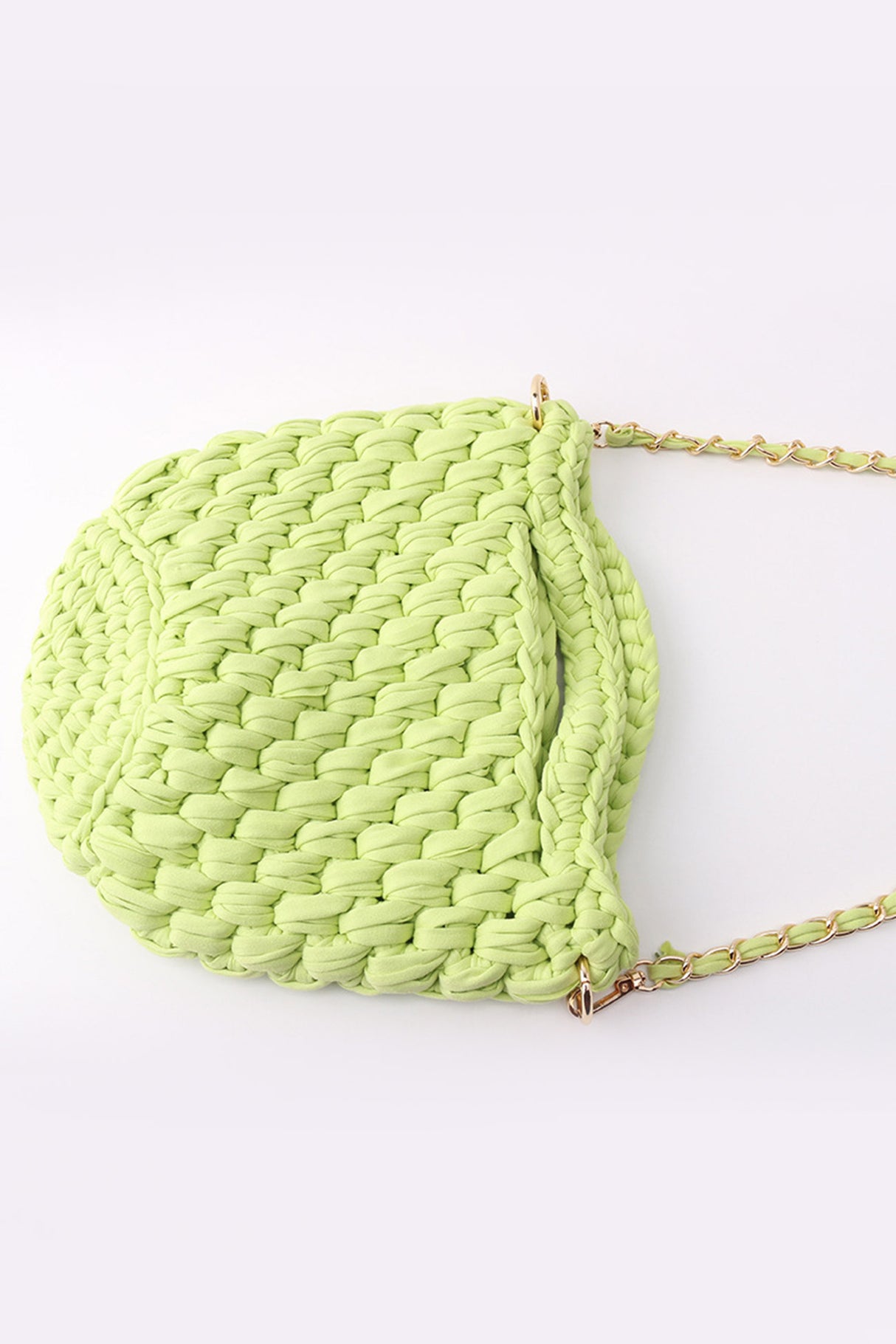 Solid Handwoven Crossbody Bag