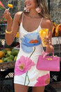 Arolora Floral Backless A-line Cami Dress