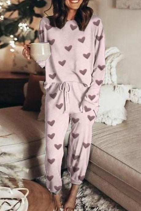 Arolora Pentagram Print Pullover Set