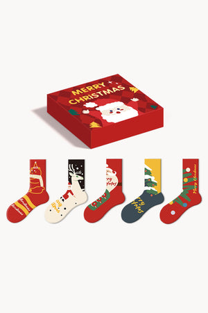 Christmas Gift Box 4 Socks Set