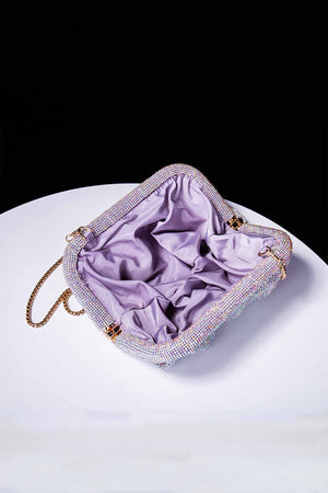 Rhinestone Clutch Crossbody Bag