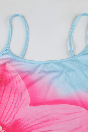 Arolora Floral Backless A-line Cami Dress
