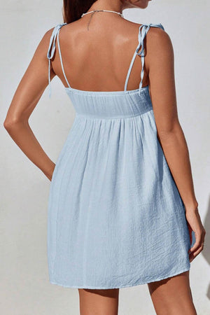 Bow Tie-up Cami Mini Dress