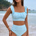 Arolora Ruffle Floral Print Swimsuit With Sarong