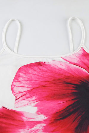 Arolora Floral Backless A-line Cami Dress
