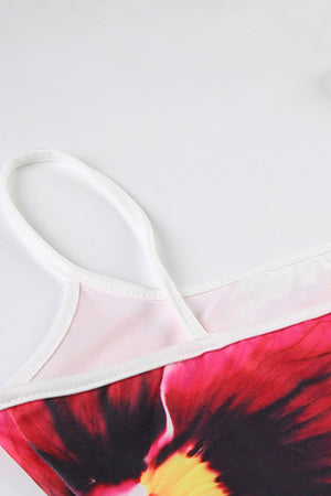 Arolora Floral Backless A-line Cami Dress