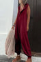 Single-breasted Sleeveless Hooded Jumpsuit