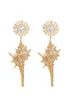 Shell Pearl Floral Earrings