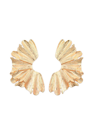 Metallic Flowers Earrings