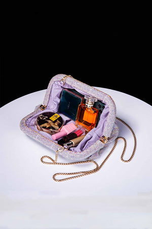 Rhinestone Clutch Crossbody Bag