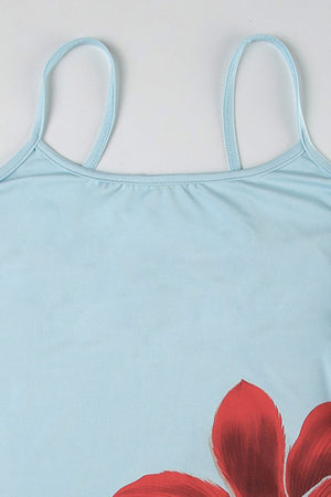 Arolora Floral Backless A-line Cami Dress