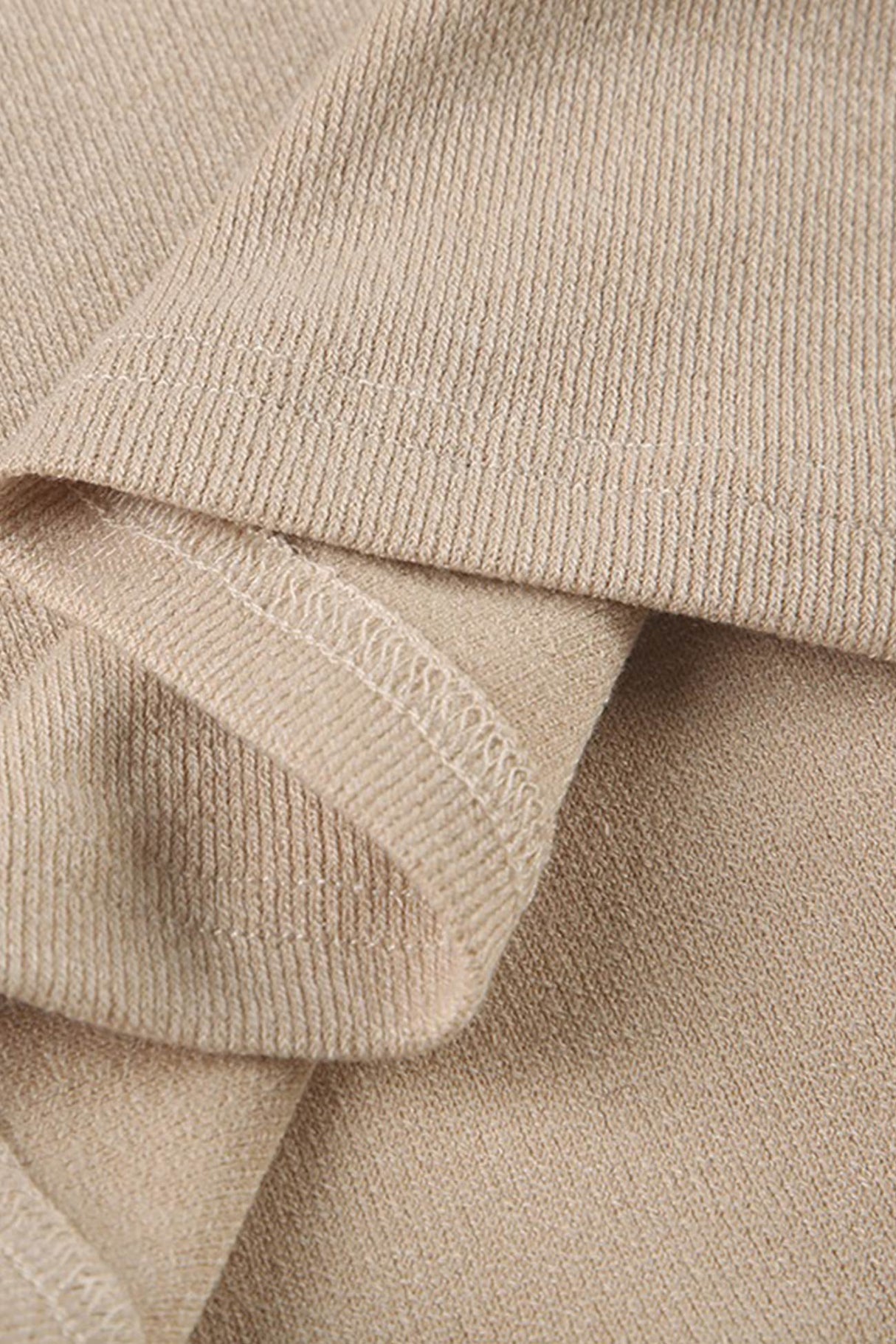V Neck Single-breasted A-line Knit Dress