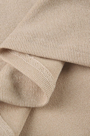 V Neck Single-breasted A-line Knit Dress