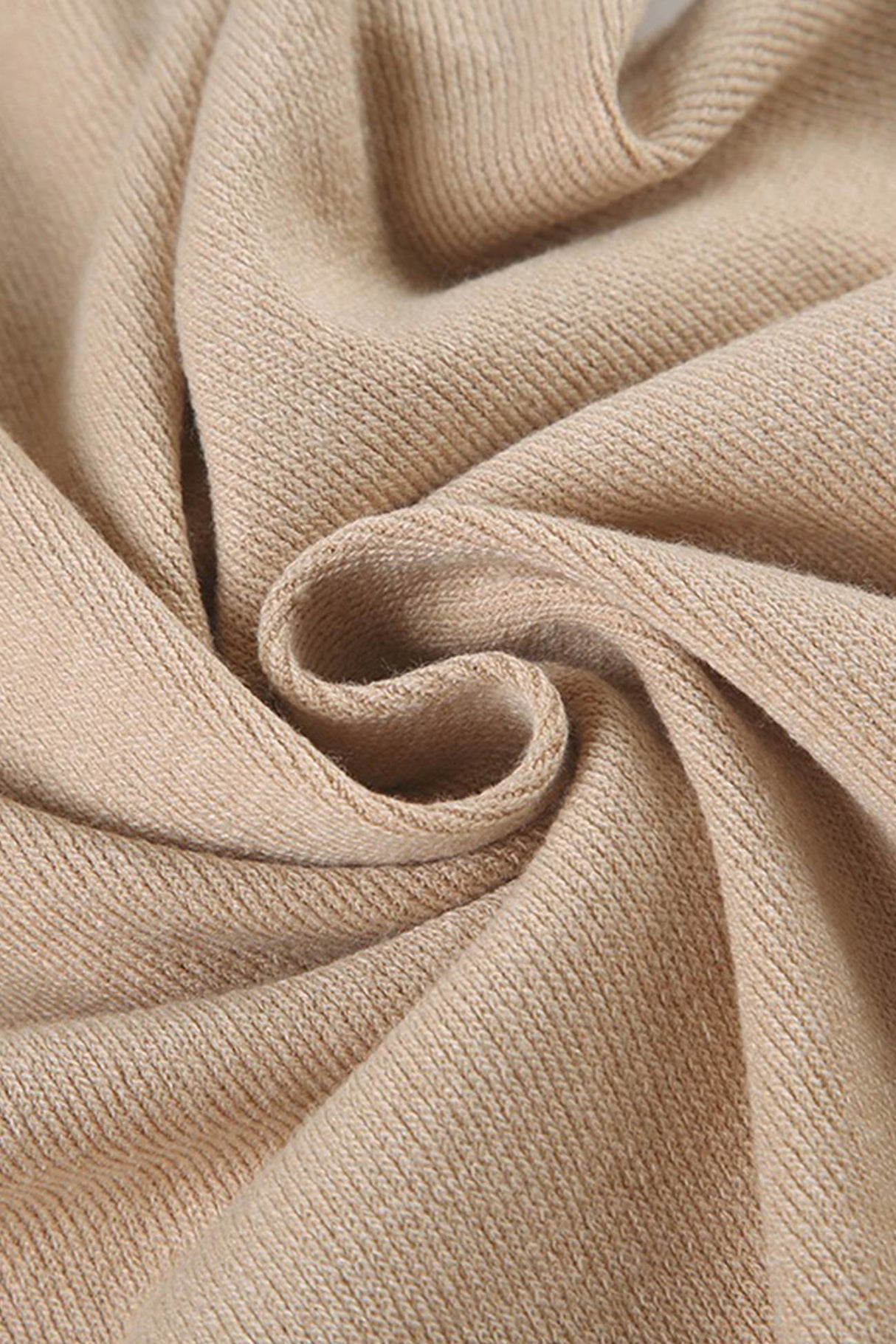 V Neck Single-breasted A-line Knit Dress
