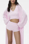 Solid Color Open Front Long Cardigan