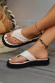 Solid Color Thick-soled Flip-Flops