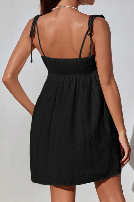 Bow Tie-up Cami Mini Dress