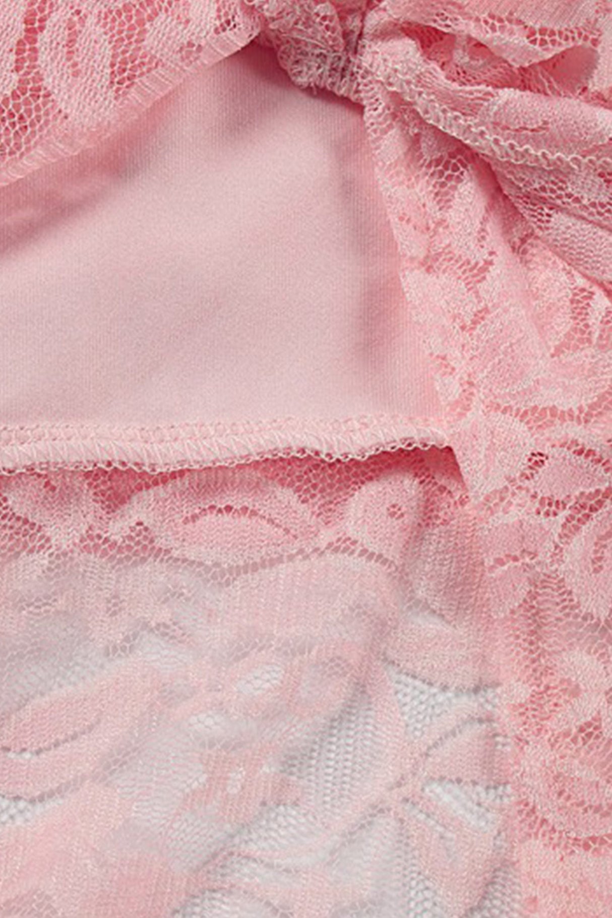 Halterneck Lace Patchwork Ruched Dress