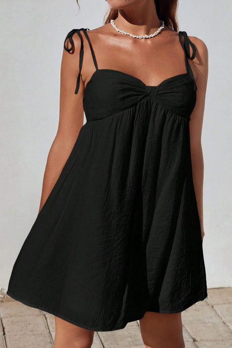 Bow Tie-up Cami Mini Dress