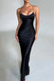 Satin Low Cut Tie-back Cami Dress