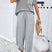 Arolora Bat Sleeve Knit Tops Harem Pants Set