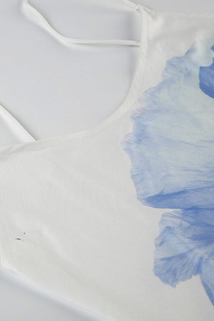 Arolora Floral Backless A-line Cami Dress