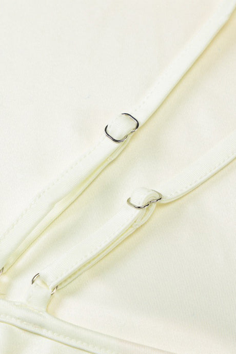 Arolora Floral Cowl Neck One-shoulder Mini Dress