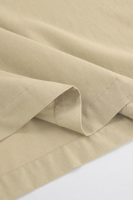 Halter Neck Backless Cotton Linen Dress